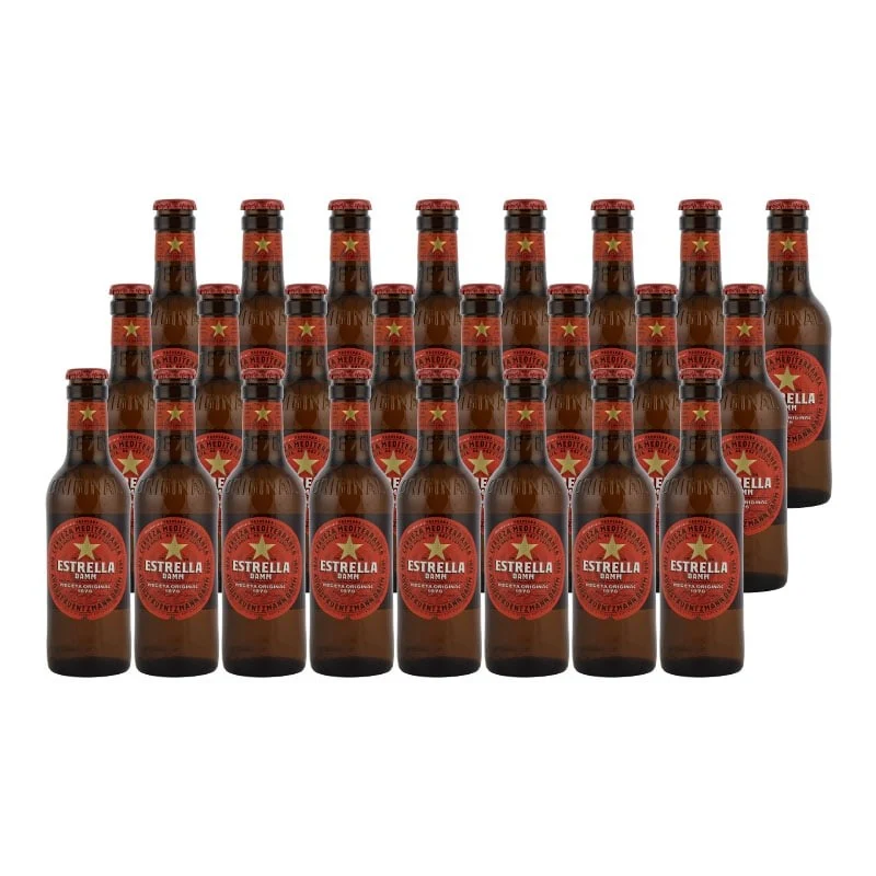 Cerveza Estrella Damm 25 cl pack 24 botellines