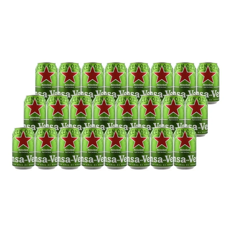 Cerveza Heineken 33 cl pack 24 latas