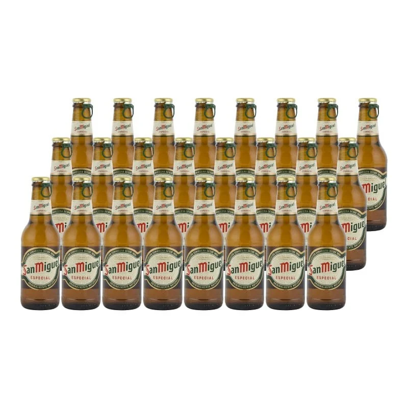 Cerveza San Miguel Especial 25 cl pack 24 botellines