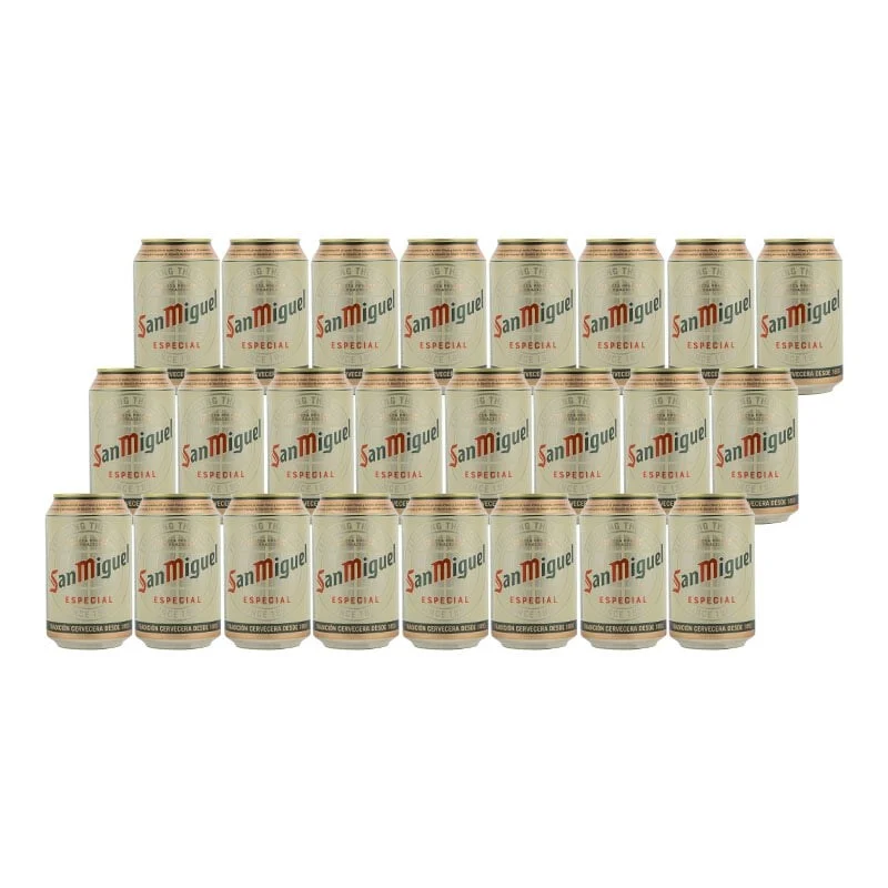 Cerveza San Miguel Especial 33 cl pack 24 latas