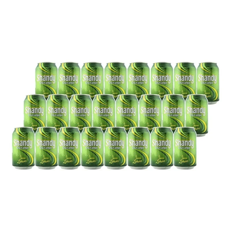 Cerveza Shandy Cruzcampo sabor limón 33 cl pack 24 latas