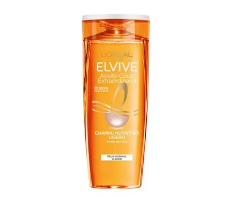 CHAMPÚ ACEITE COCO ELVIVE 380 ML.