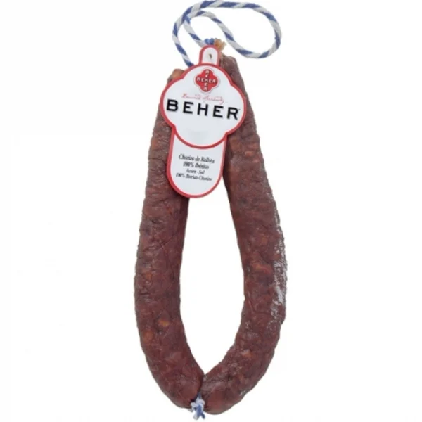 Chorizo bellota 100% Ibérico longaniza Beher 400 grs.