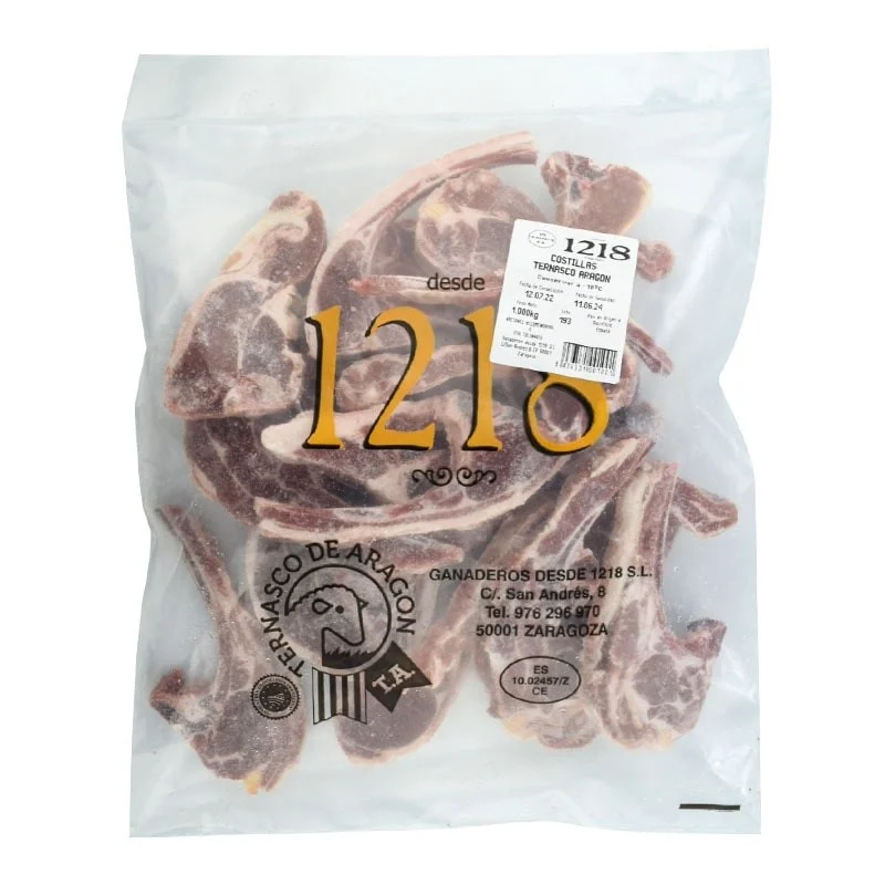 Costillas de ternasco de Aragón 1 kg