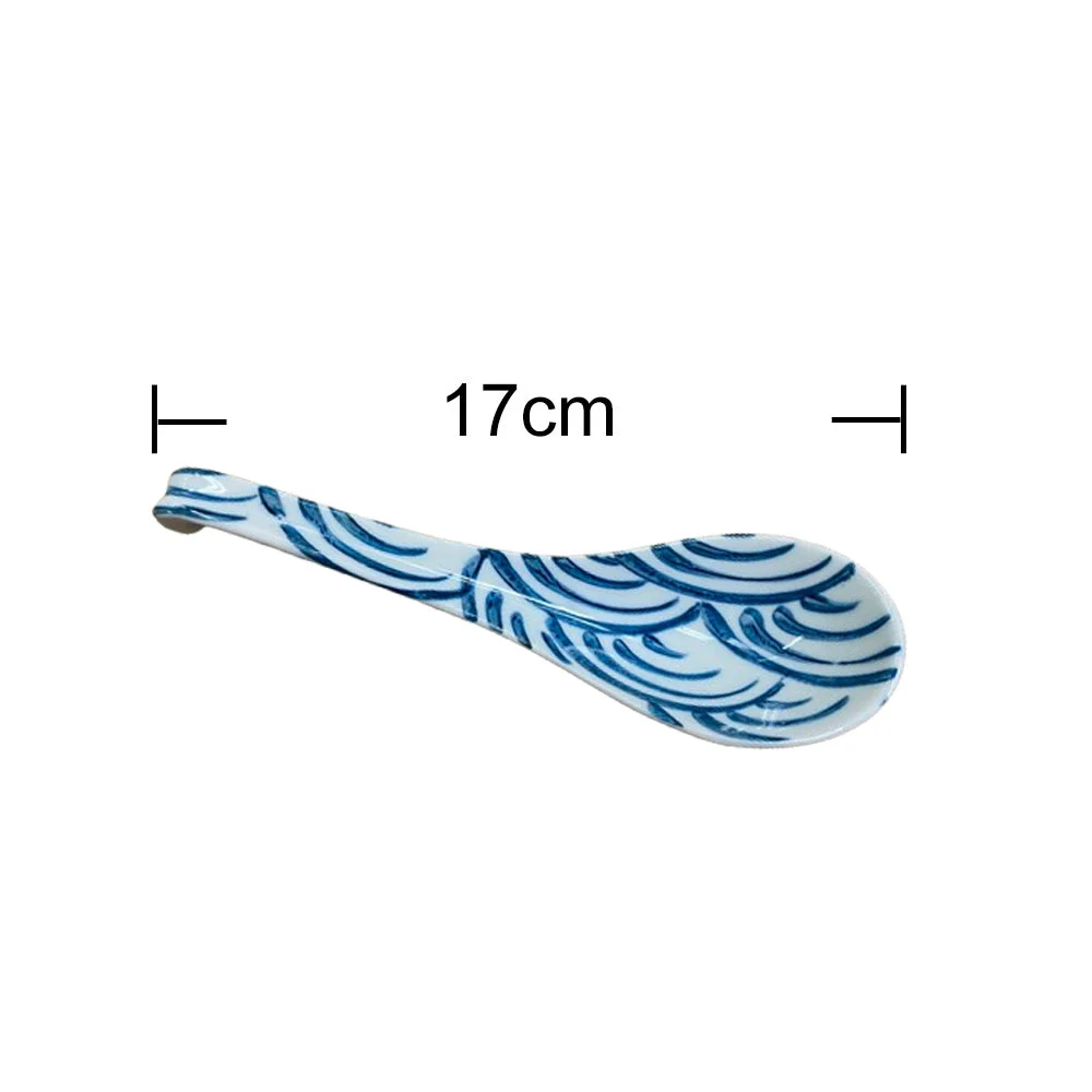 Cucharas de Cerámica Estilo Japonés 17cm