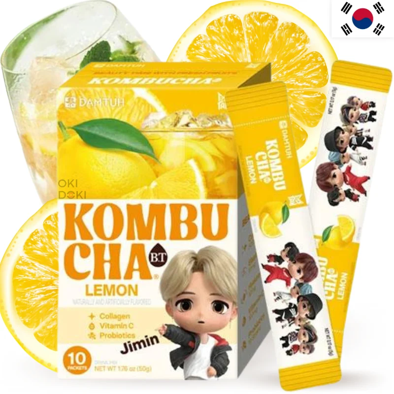 BTS Tinytan Kombucha Lemon Flavor (Sugar Free) 5g X 10 units (Random Design)