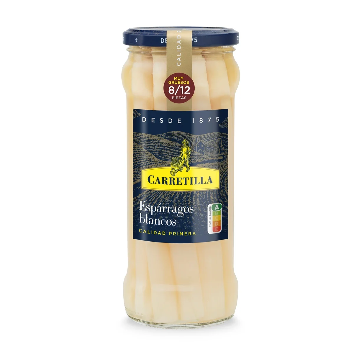 Esparragos blancos extra Carretilla 325g muy grueso