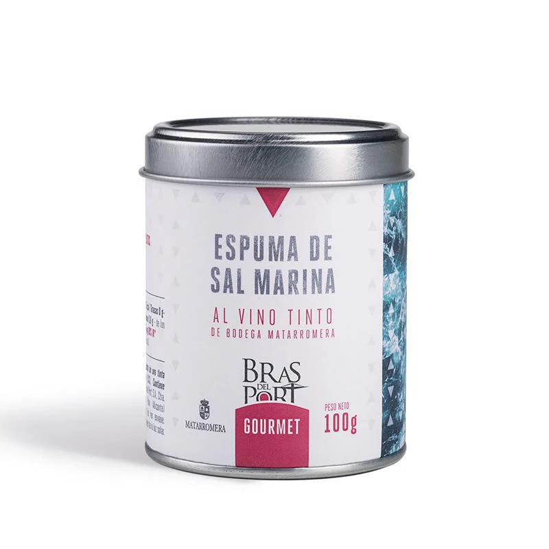 Espuma de sal marinaal vino tinto 100 gr. de Bras del Port. Caja 3 uds.
