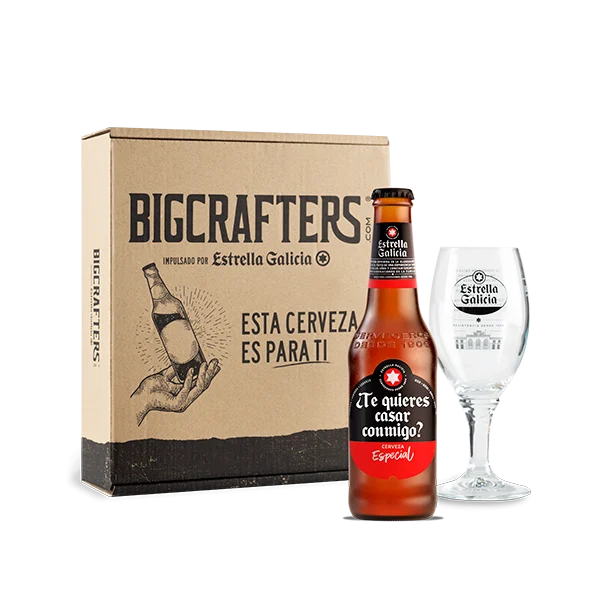 Estrella Galicia edición 'Te quieres casar conmigo' con copa Atlántica