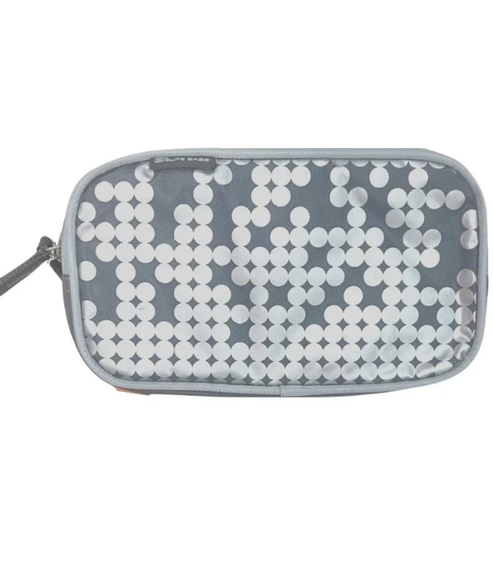 Estuche isotérmico diabetes - Gris Puntos