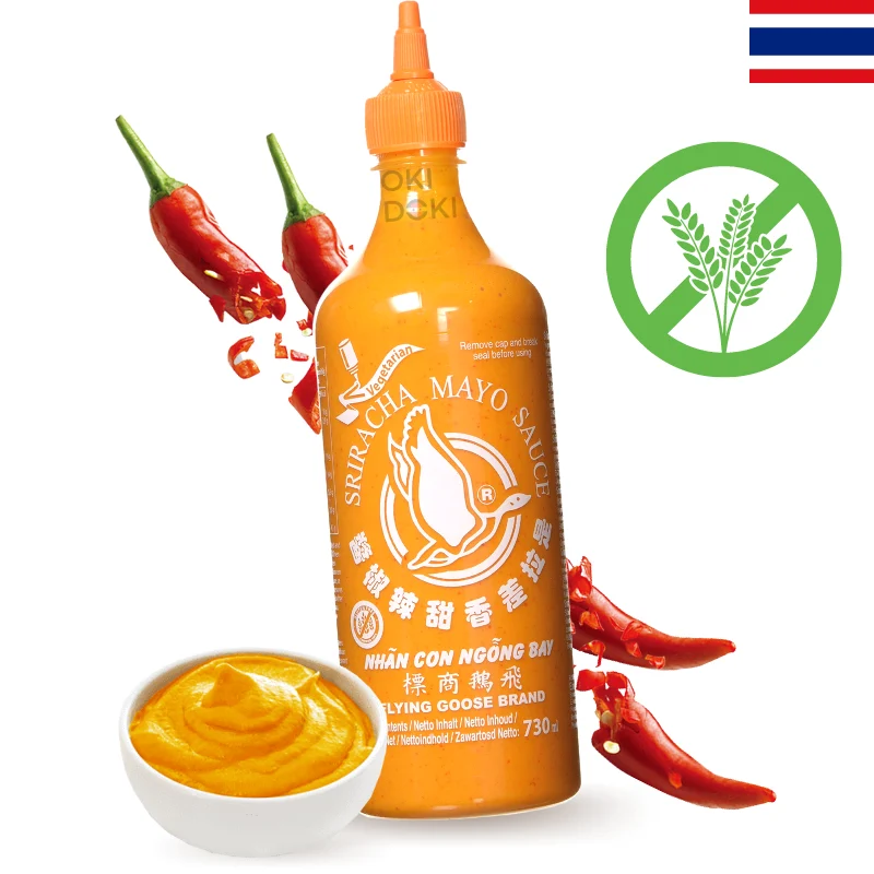 Flying Goose Sriracha Mayonnaise (Halal, Gluten Free, Vegan) 730ml