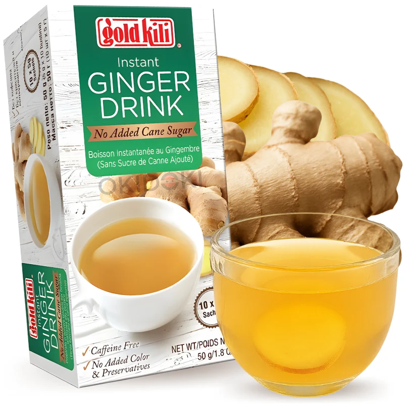 Gold Kili Instant Ginger Tea (Sugar Free) 5g x 10pks