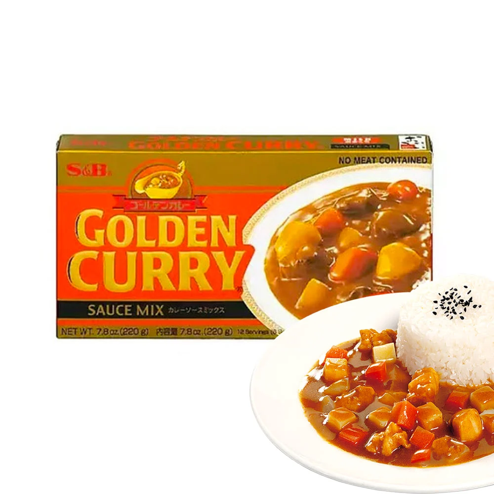 Golden Curry - Pasta de Curry Suave Picante 220g S&B