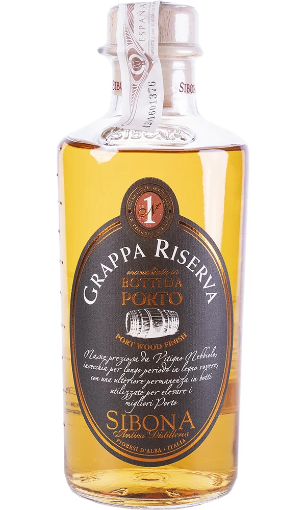 Grappa Sibona Reserva Port Wood Finish 50cl.