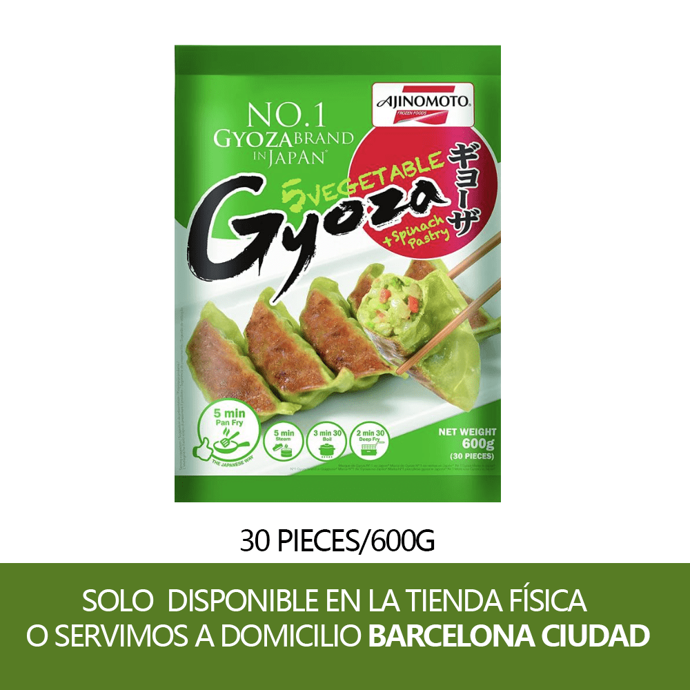 Gyoza de 5 verduras 600g (Masa Verde) Ajinomto