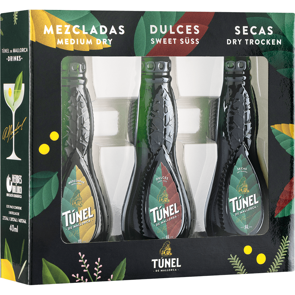Hierbas Túnel Miniaturas Pack 3 Unidades 40ml