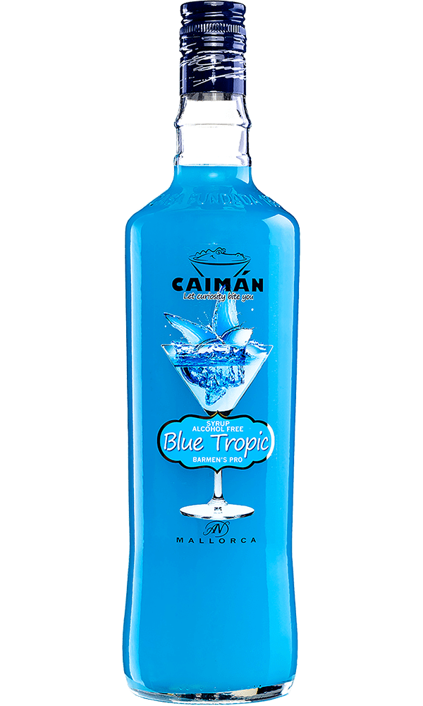 Jarabe Caimán Blue Tropic sin Alcohol 1l.