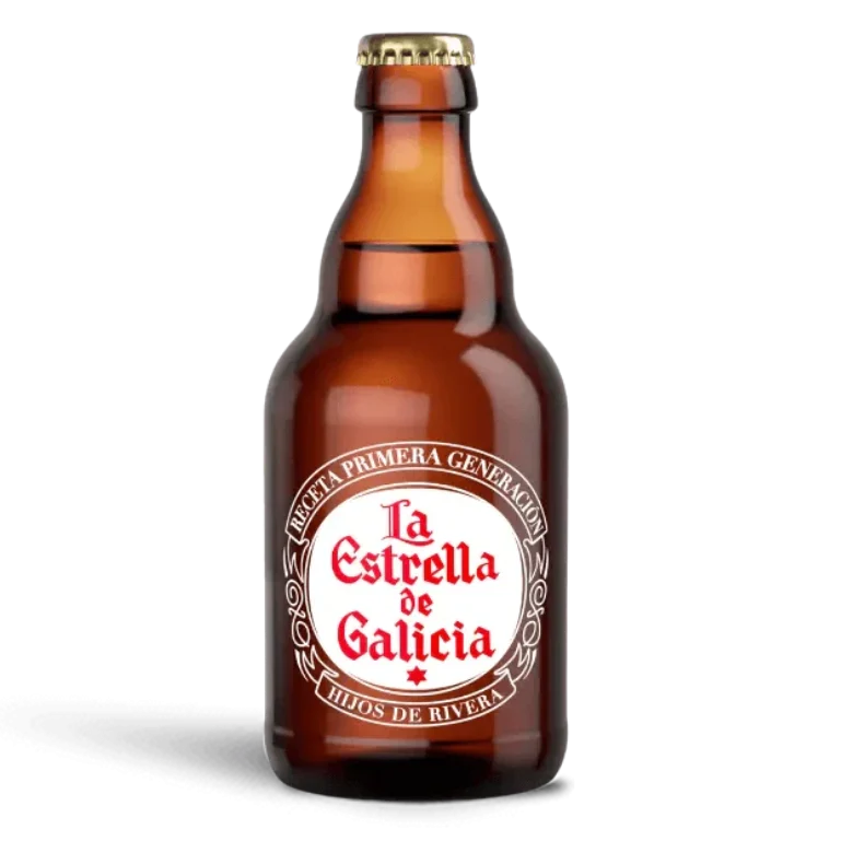 La Estrella de Galicia formato original, 24 botellas de 33 cl
