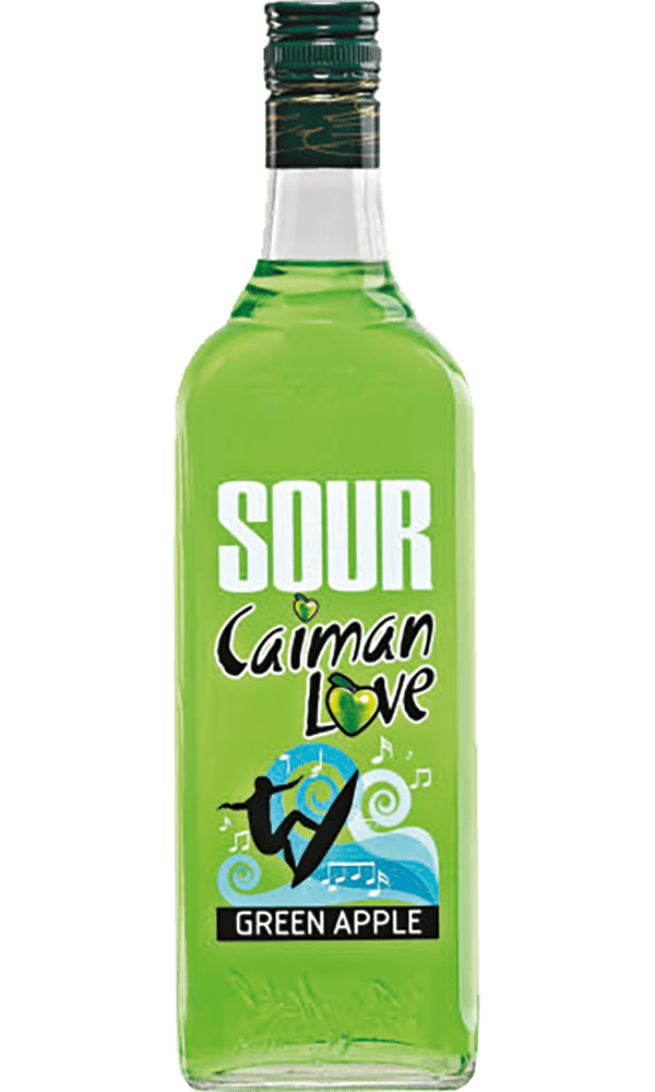 Licor Sour Caimán Love Green Apple 70cl
