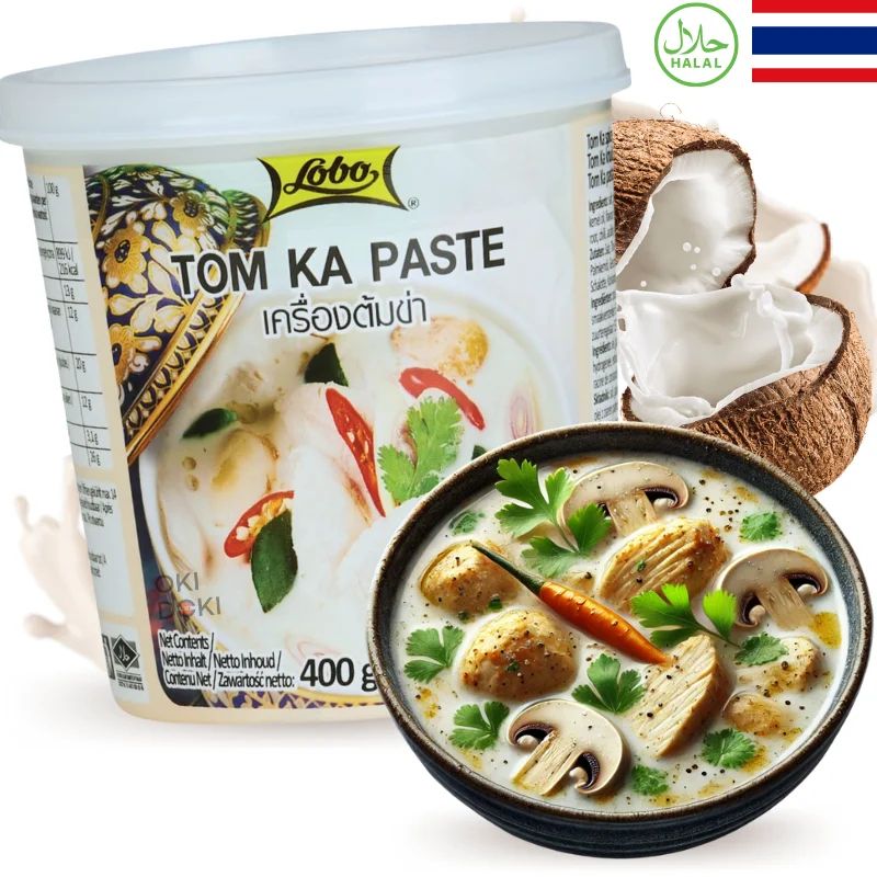 Lobo Tom Ka Kai Coconut Soup Paste (Halal, Vegetarian) 400g