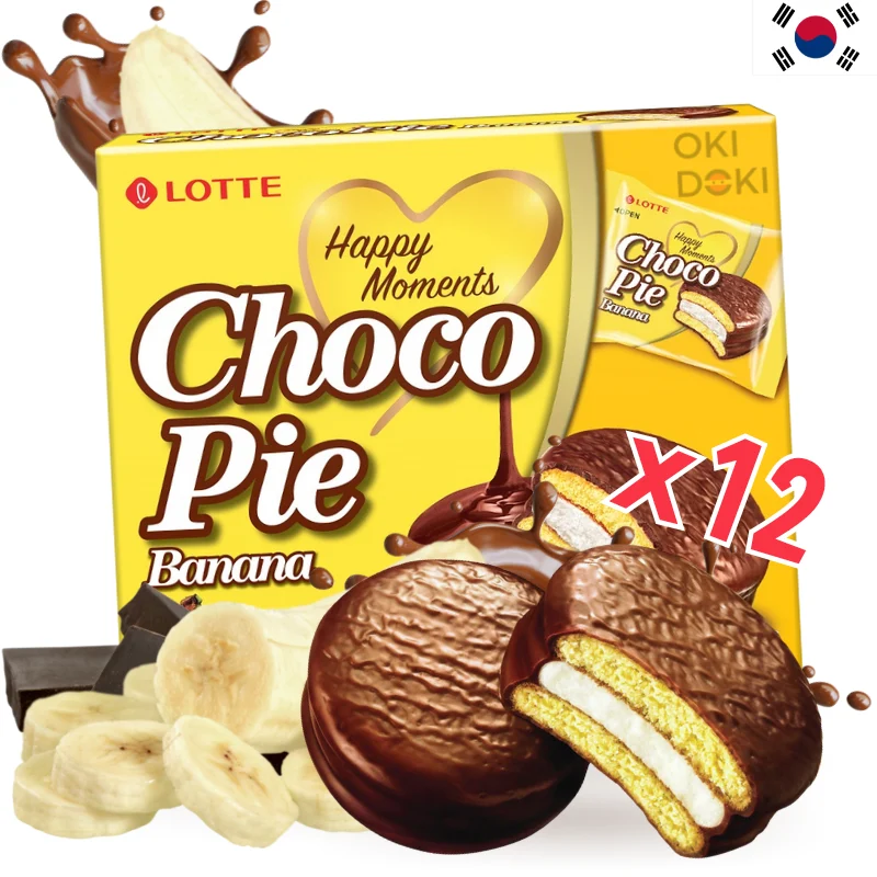Lotte Choco Pie Banana 28g*12 units