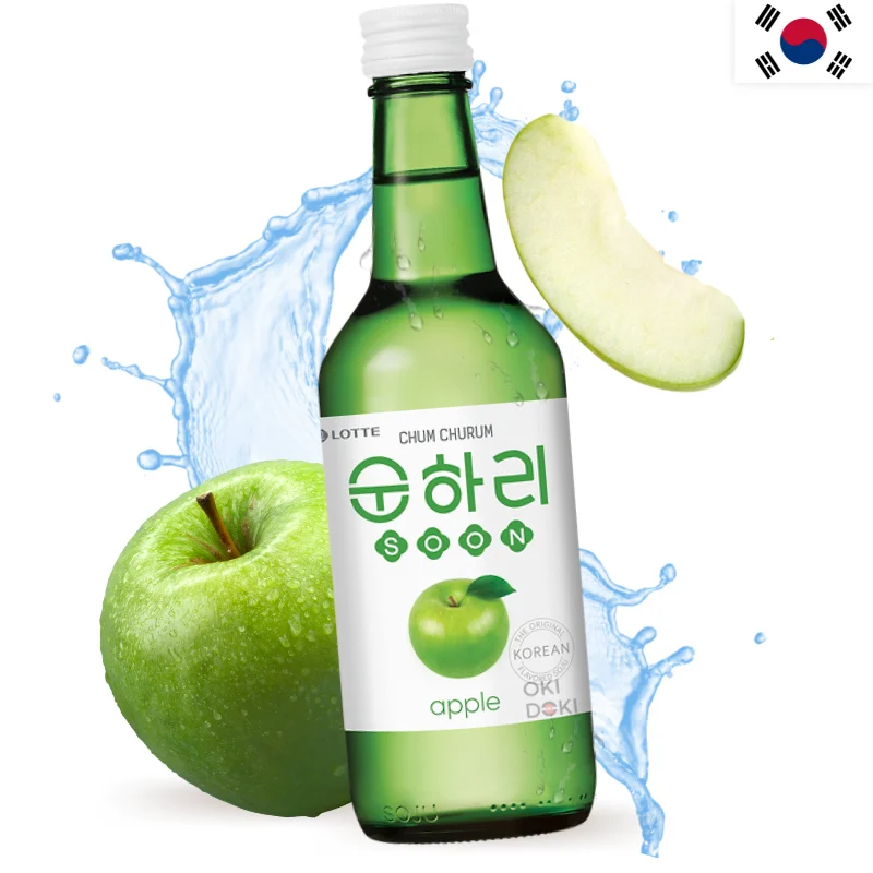 Lotte Chum Churum Soju Green Apple Flavor Alc. 13% 360ml