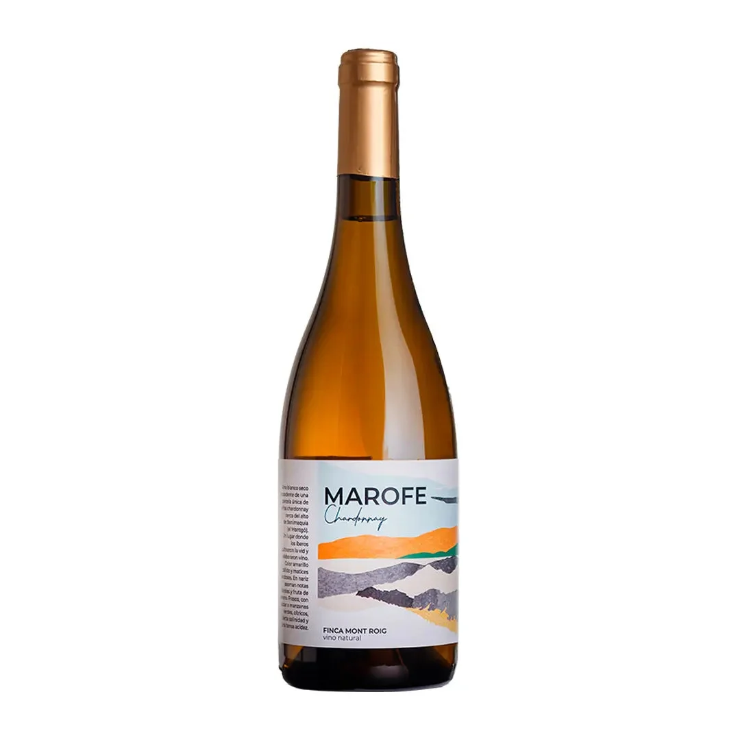Marofe vino natural blanco chardonnay de Finca Mont Roig. Pack 3 botellas.