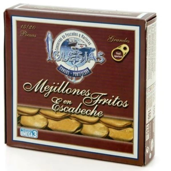 Mejillones en escabeche gigantes RO-280 gramos 7/10 Und.