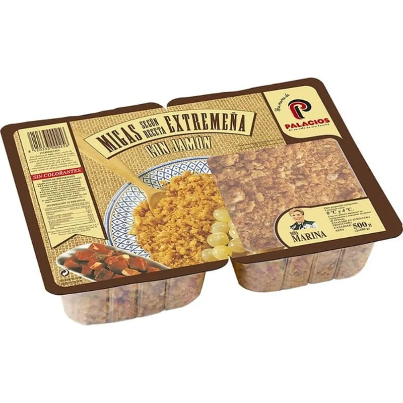 Migas Doña Marina con jamón