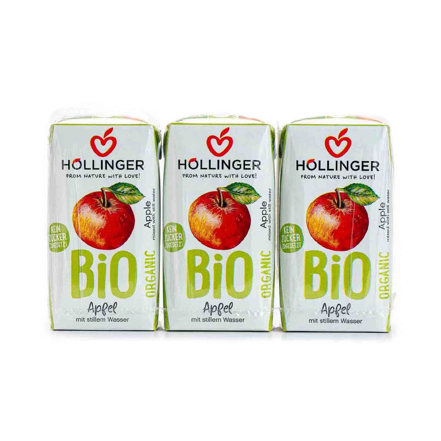 Minibrick Zumo de Manzana 600ml Hollinger | Herbolario Navarro