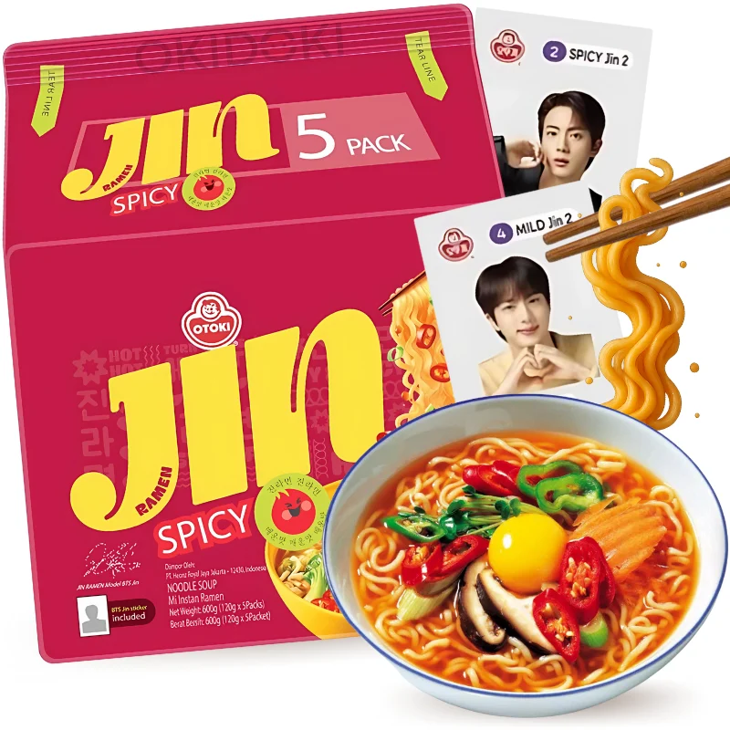Ottogi Ramyun Jin Spicy Ramen 120g X 5 units