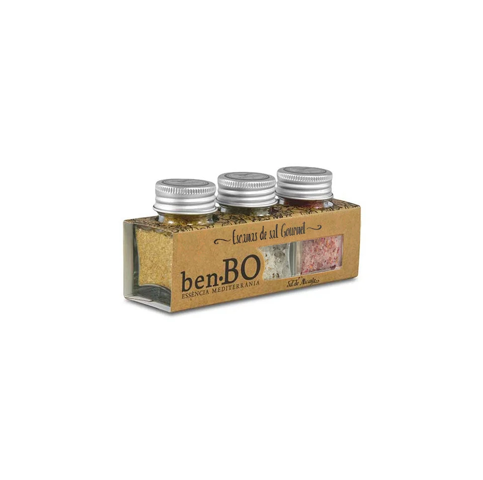 Pack 3 sales mini "Escamas Gourmet" pastas, carnes y risottos benBO