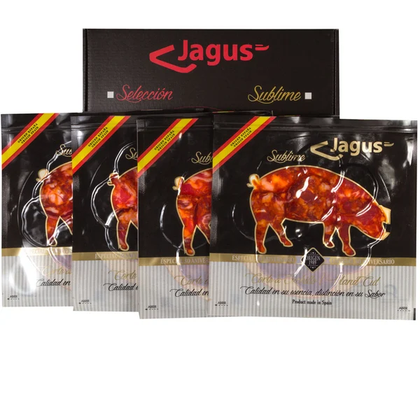 Pack Chorizo de bellota 100% ibérico loncheado. 6 sobres 90g