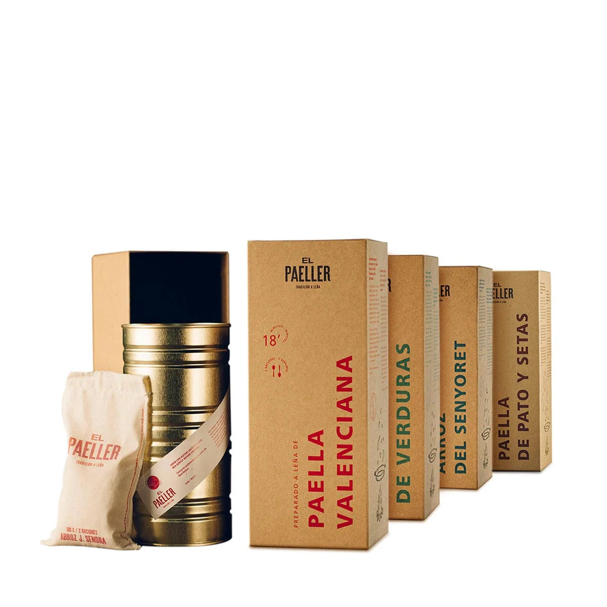 Pack "El Paeller"- Paella Valenciana - Verduras - Senyoret - Pato y Setas de El Paeller