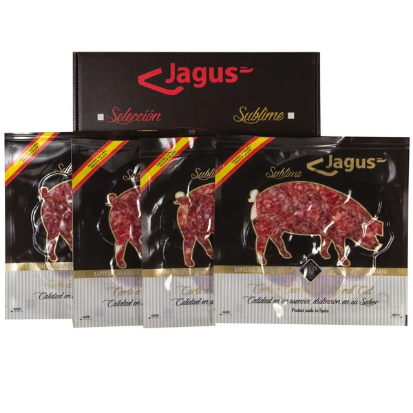 Pack Salchichón de Bellota 100% ibérico loncheado. Pack 6 sobres 90 g