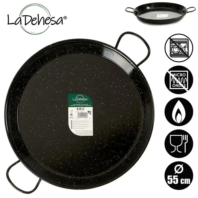 Paellera Acero Esmaltado 50 cm.