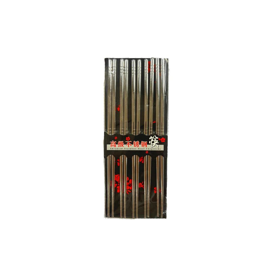 Palillos Acero inoxidable - 10 pares