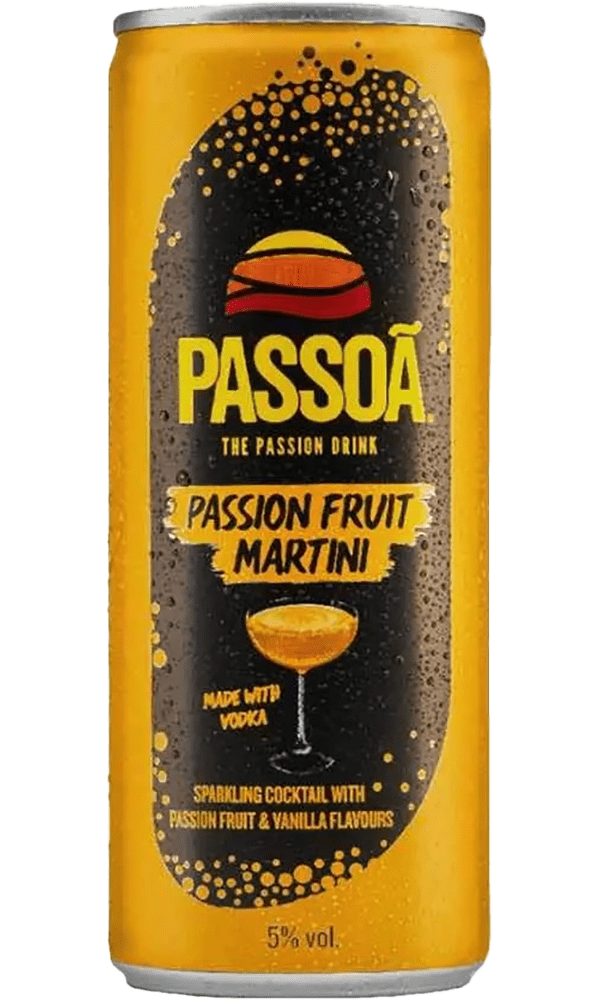 Passoa Passion Fruit Martini 5% 25cl. C-12 Latas