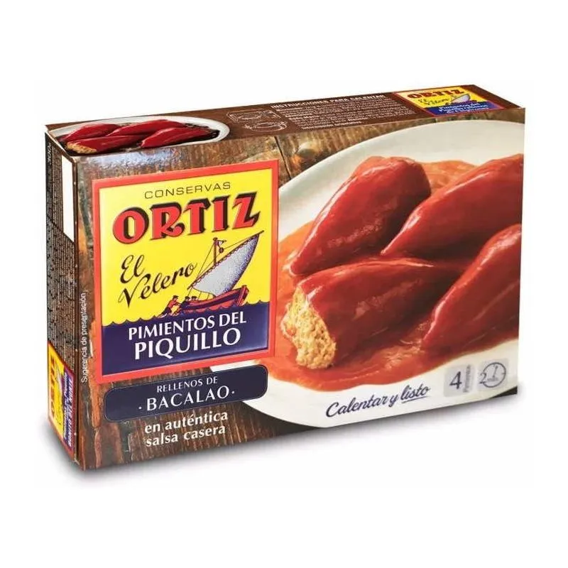 Pimientos del Piquillo Rellenos de Bacalao Ortiz