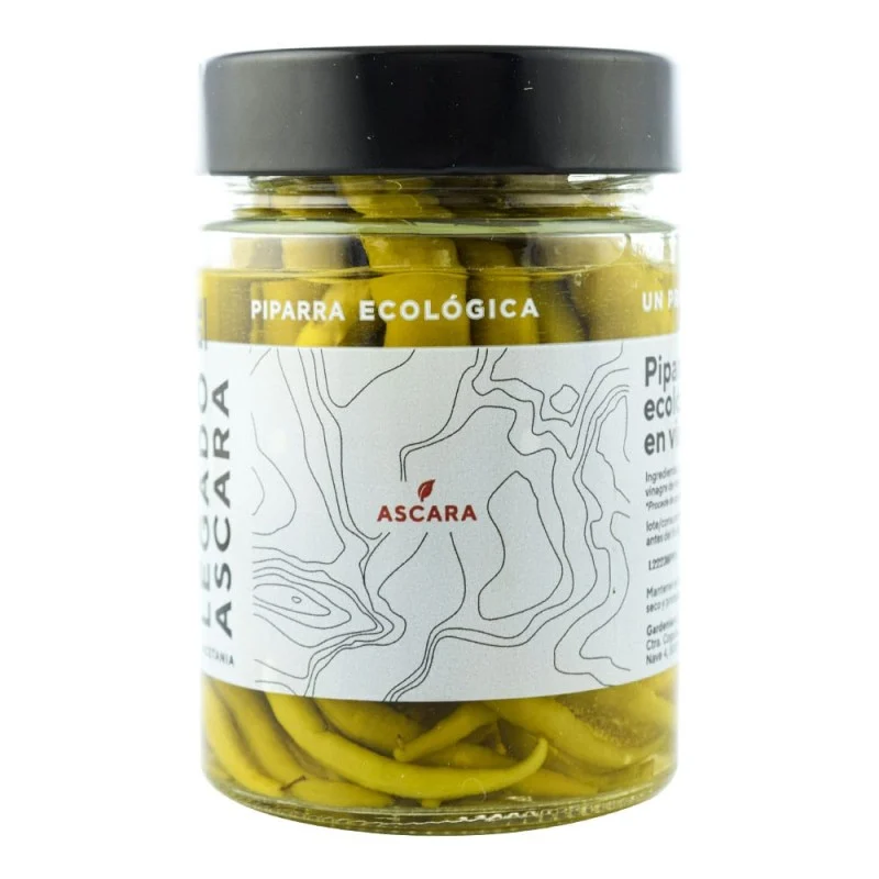 Piparras ecológicas en vinagre Legado de Ascara 280 g