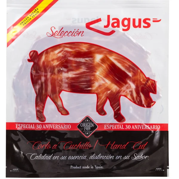 Plato de Jamón cebo campo Ibérico 50% raza ibérica loncheado Selección Jagus