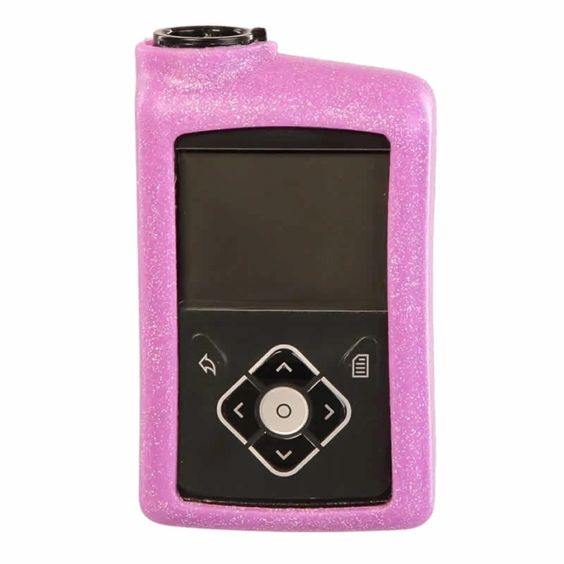 Pumpskynz - Funda Morada Glitter (Medtronic 640G/670G/780G)