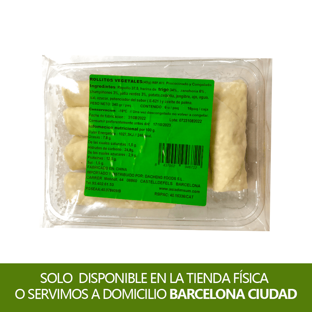 Rollo Primavera Vegetal 240g