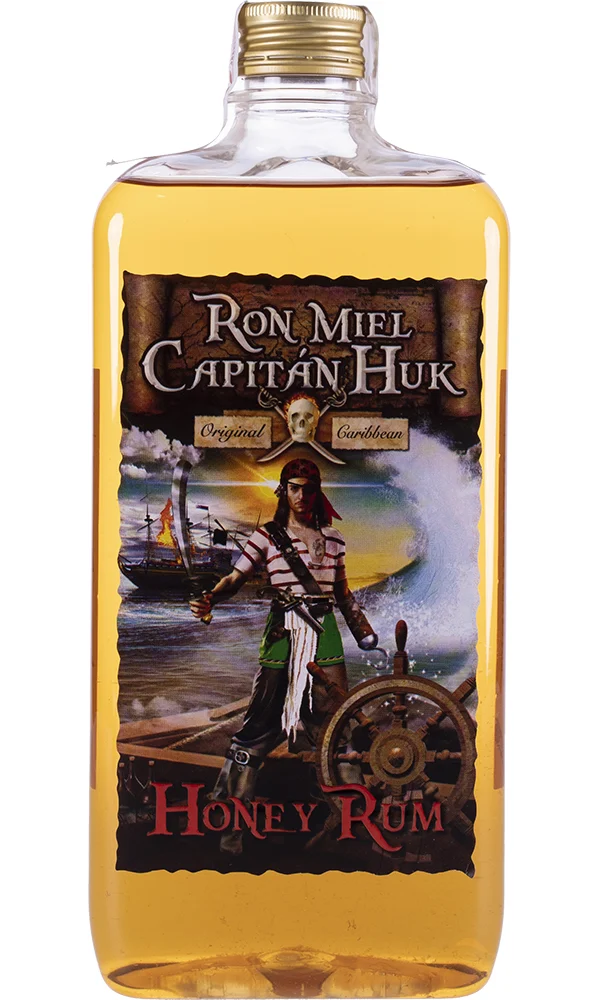 Ron Capitán Huk Miel Plástico 1l.