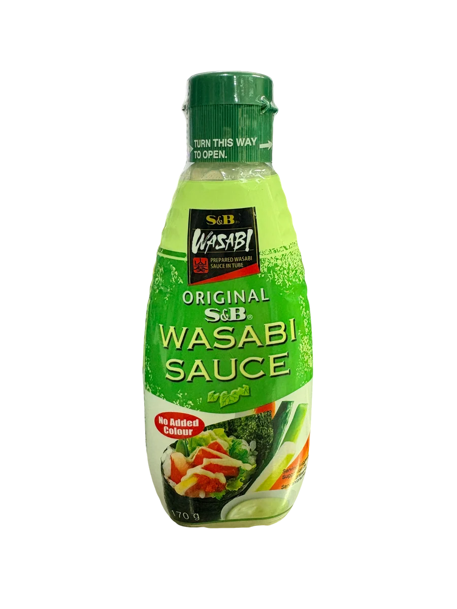 S&B Salsa Wasabi Original – Sin Colorantes Añadidos – 170g
