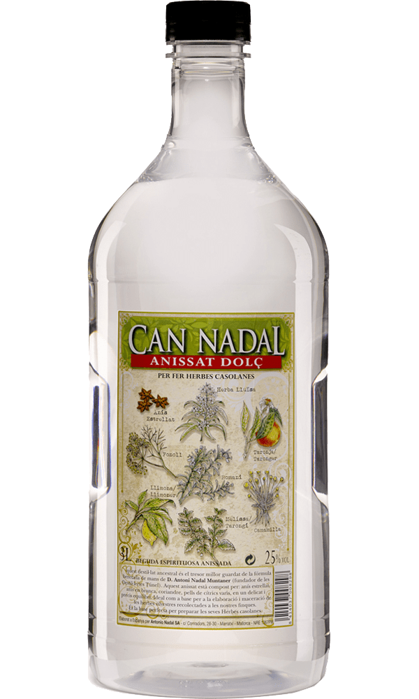 Anís Can Nadal Dulce 25 Grados Plástico 3l.