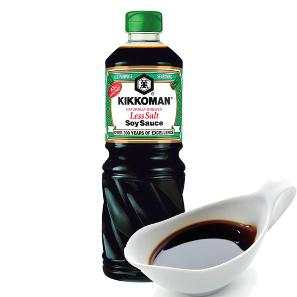 Salsa de Soja Menos Sal 1L Kikkoman