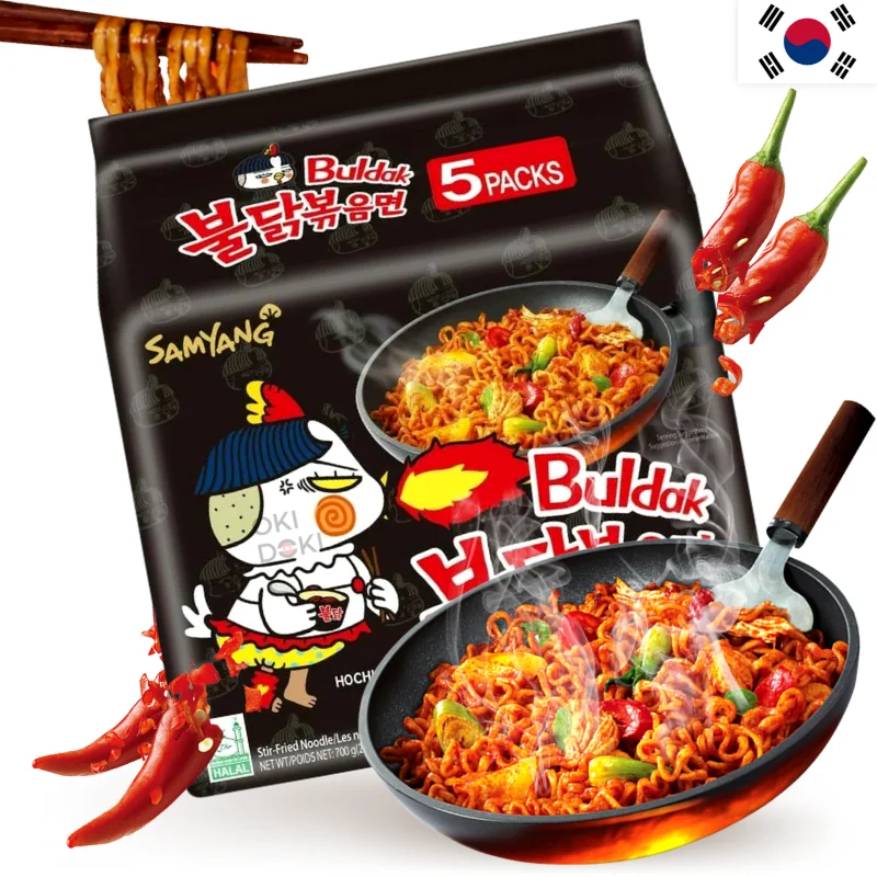 Samyang Buldak Ramen Hot Chicken Original Spicy (Halal) 140g X 5pks