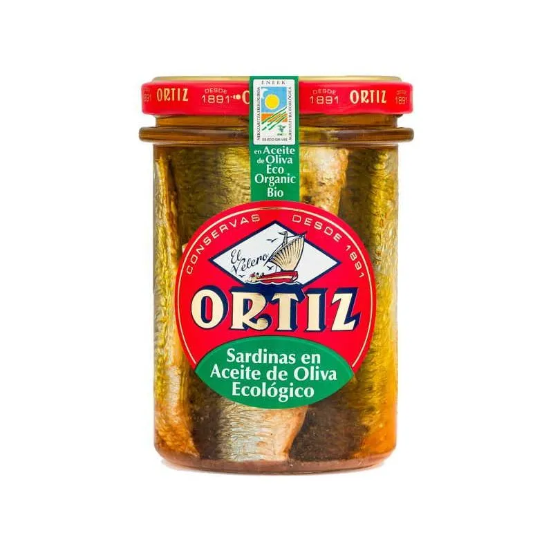 Sardinas Ortiz en Aceite de Oliva Ecológico