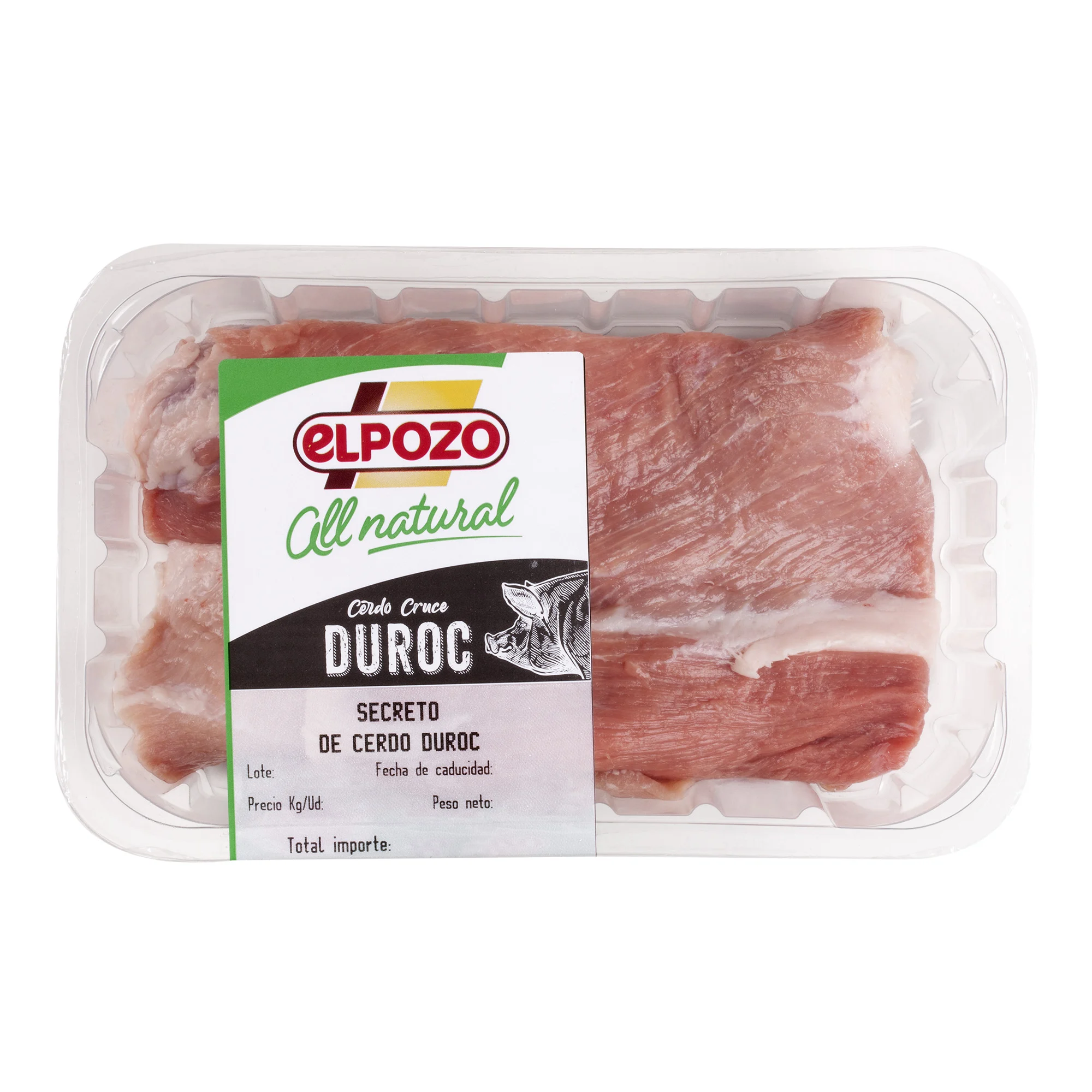 Secreto de cerdo duroc All natural ElPozo 500g aproximadamente